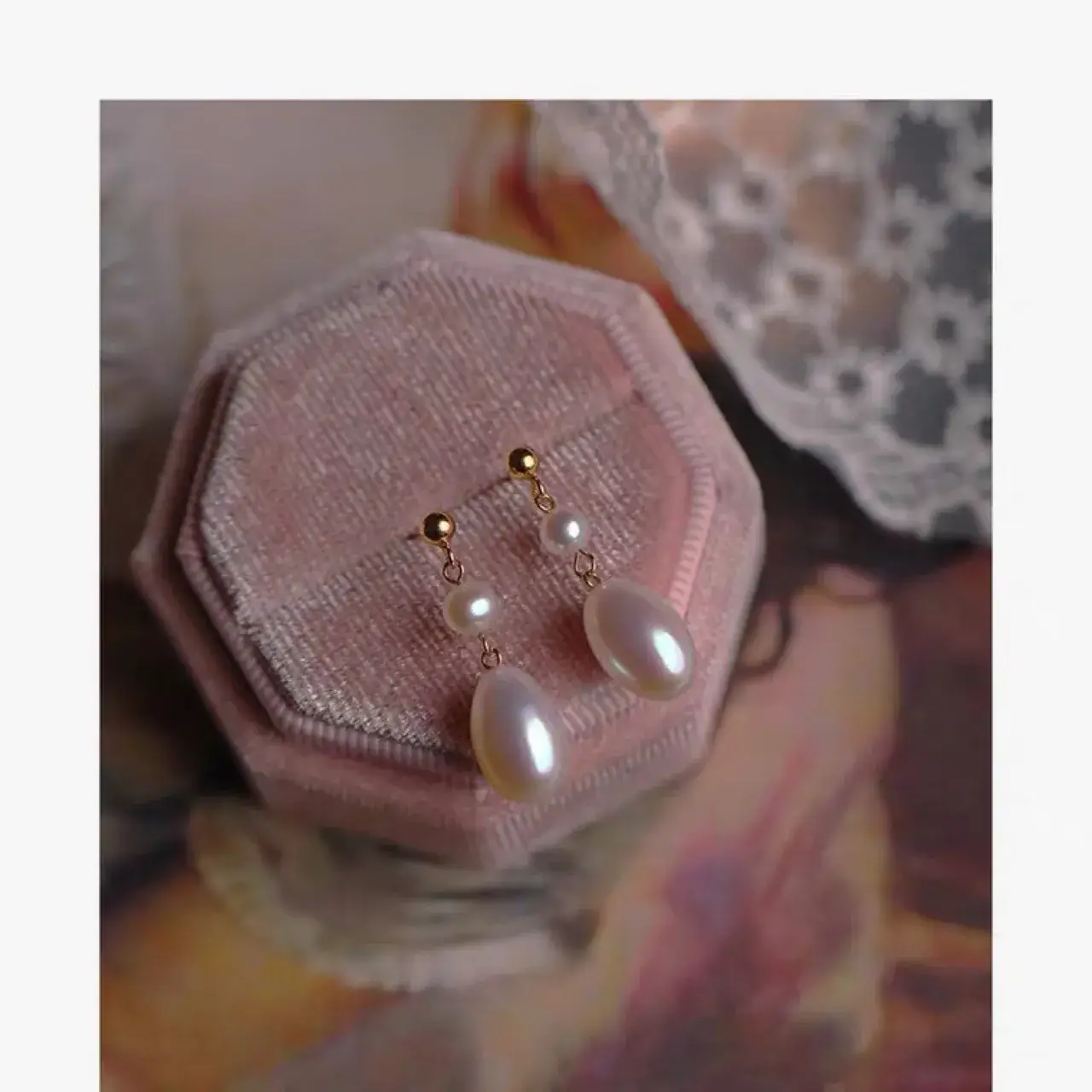 Elegant Pearl Earrings for Women French Style - Image 3