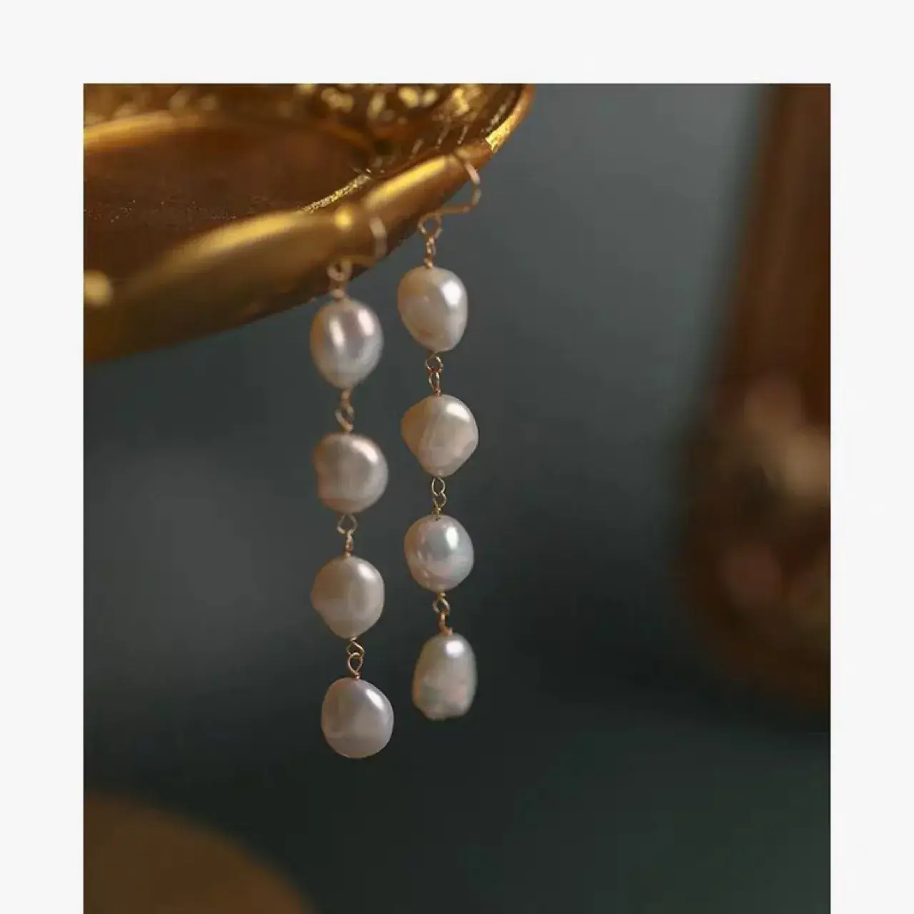 Elegant Pearl Earrings for Women French Style - Image 6