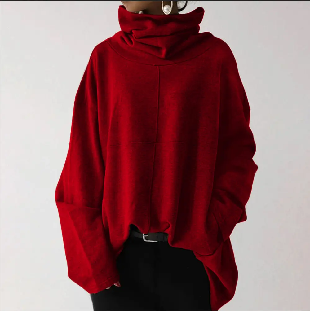 2023 Women Black High Collar Sweatshirt Jacket - Image 4