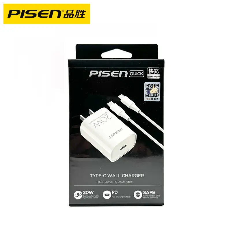 Pinsheng Type-C Wall Charger 20W Super Fast Charging - Image 2
