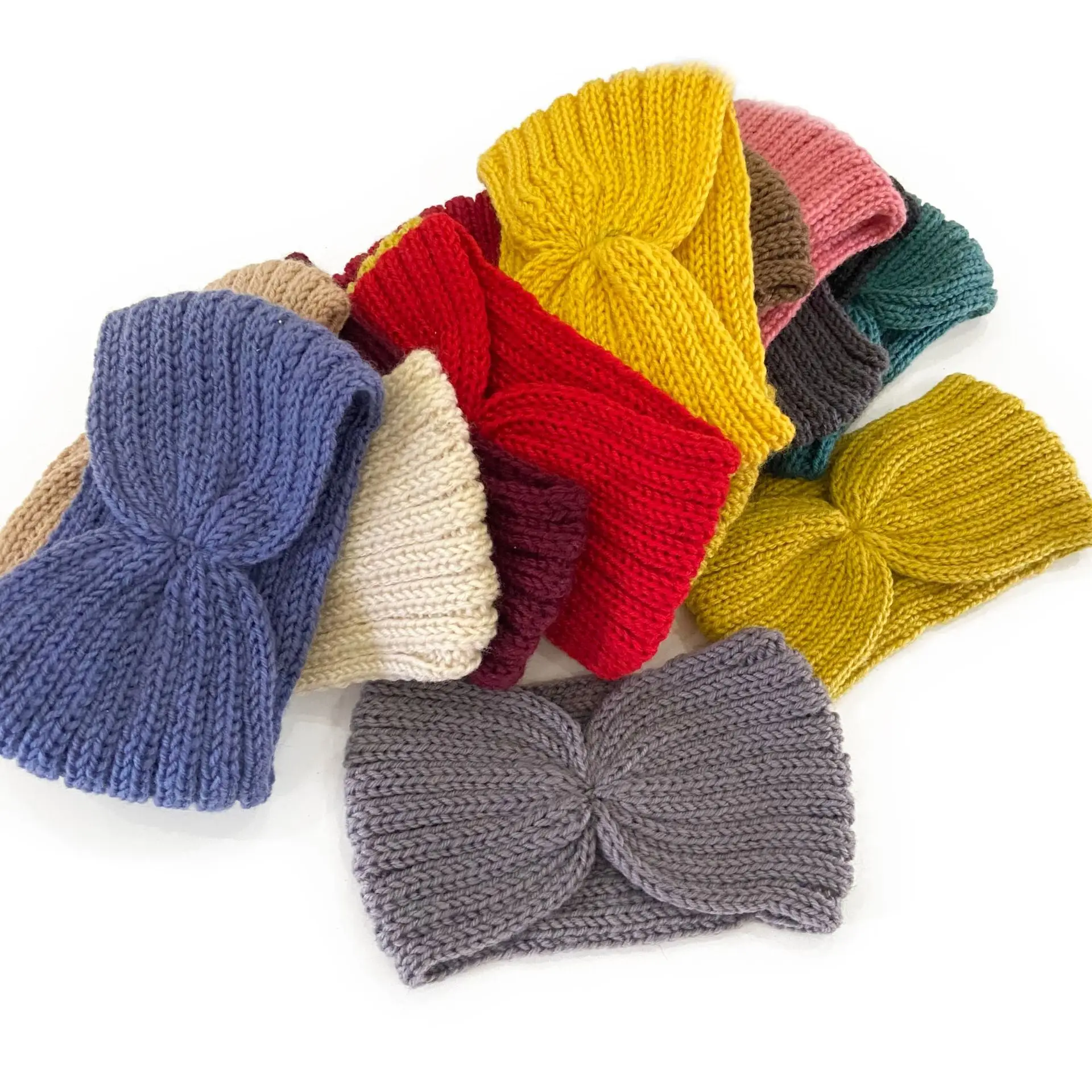 Teal Knitted Explosion Headband for Women