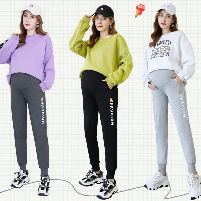 150kg Velvet Maternity Pants Autumn Winter Outer Wear - Image 9