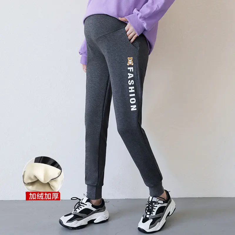 150kg Velvet Maternity Pants Autumn Winter Outer Wear - Image 5