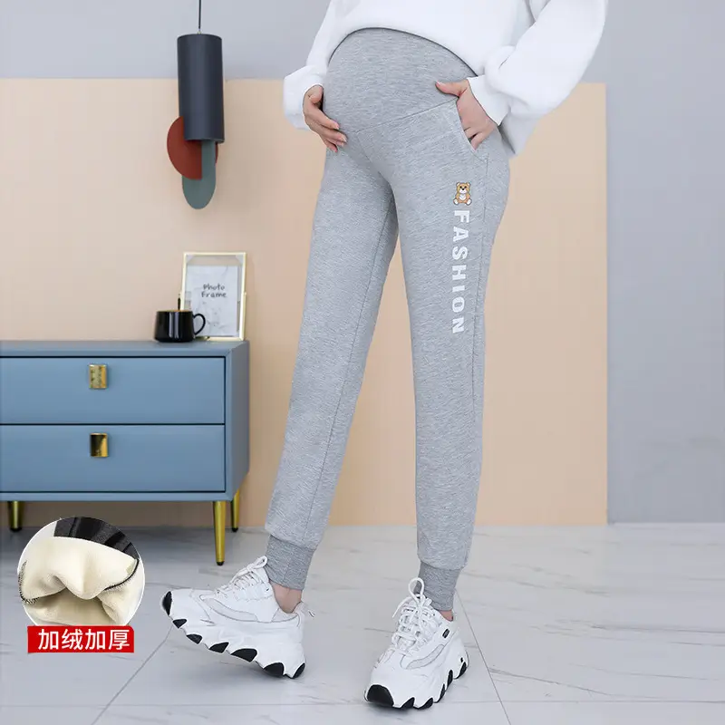 150kg Velvet Maternity Pants Autumn Winter Outer Wear - Image 6