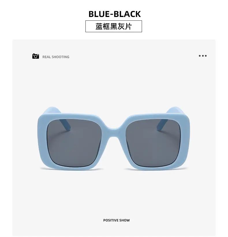 New D European & American Big Frame Square Sunglasses — feature 20