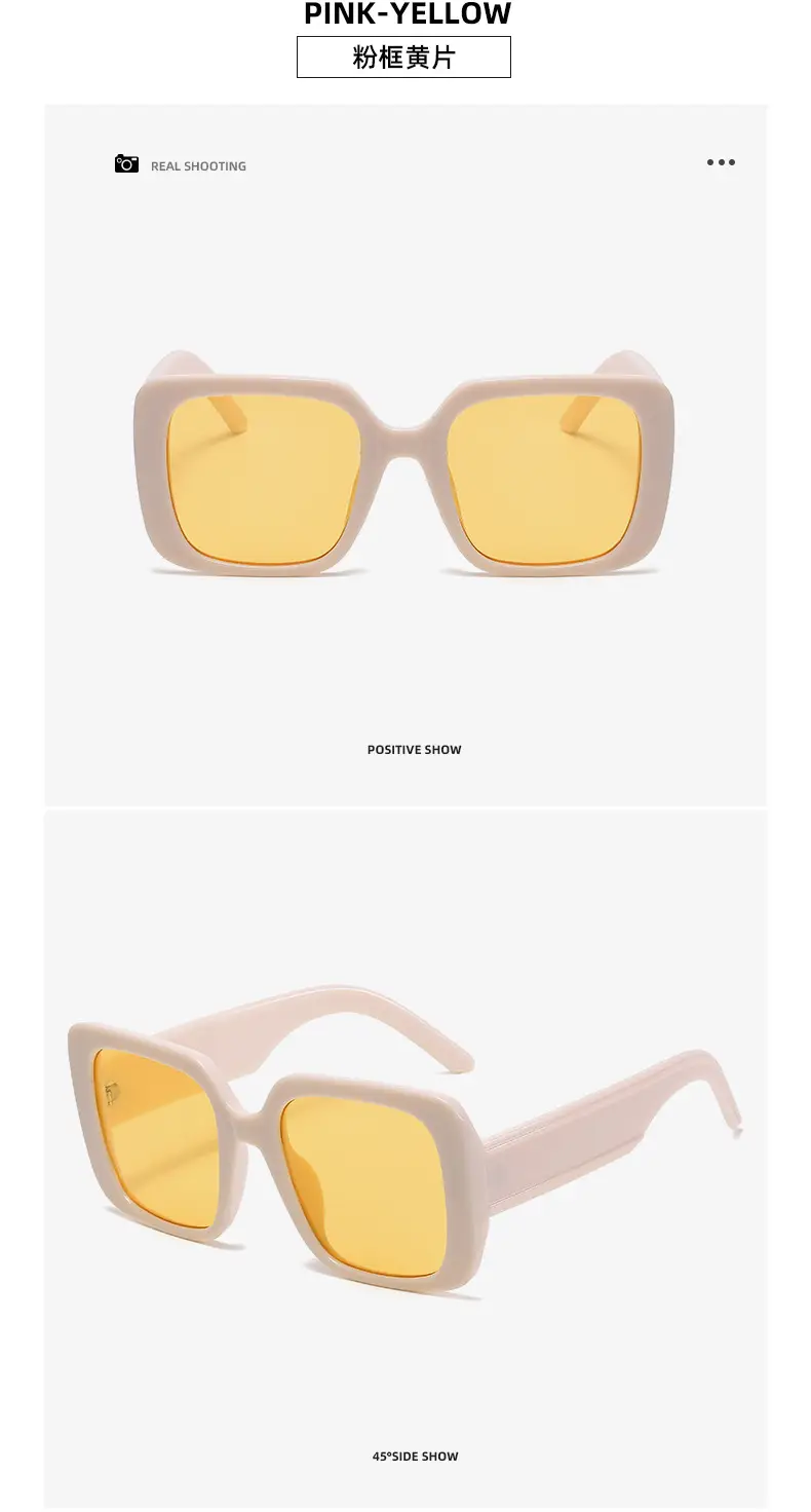 New D European & American Big Frame Square Sunglasses — feature 22