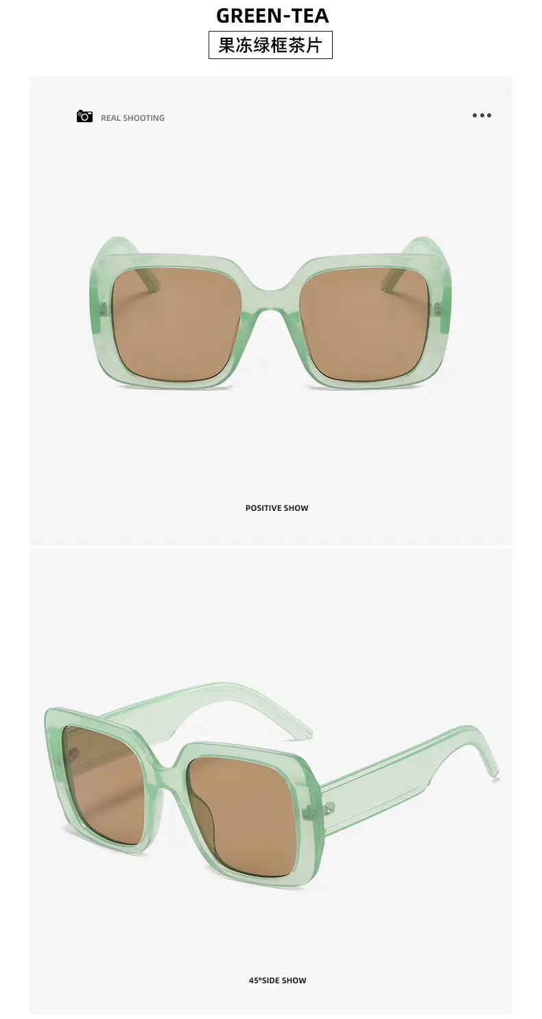 New D European & American Big Frame Square Sunglasses — feature 25