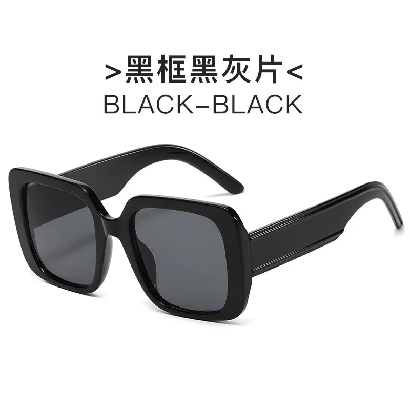 New D European & American Big Frame Square Sunglasses
