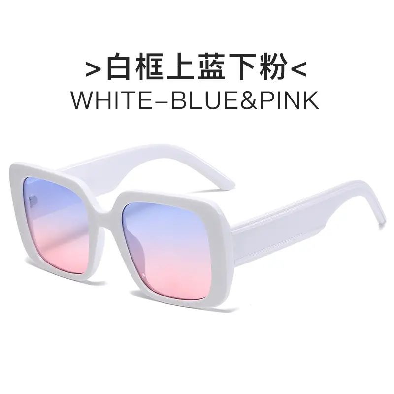 New D European & American Big Frame Square Sunglasses - Image 4