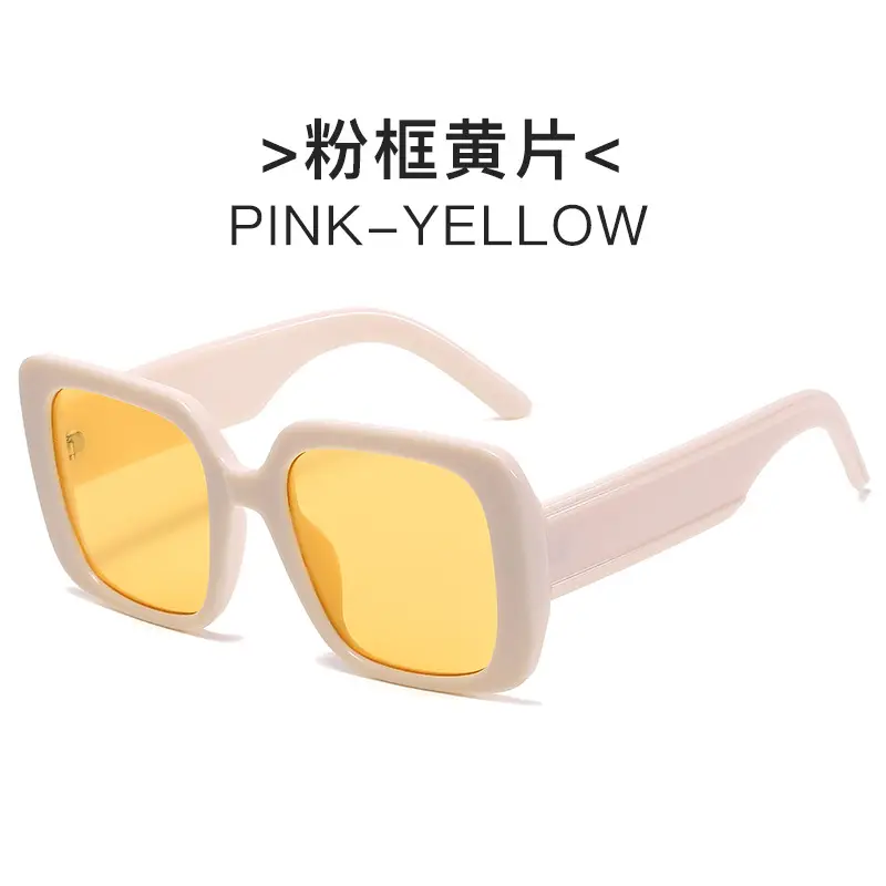 New D European & American Big Frame Square Sunglasses - Image 6
