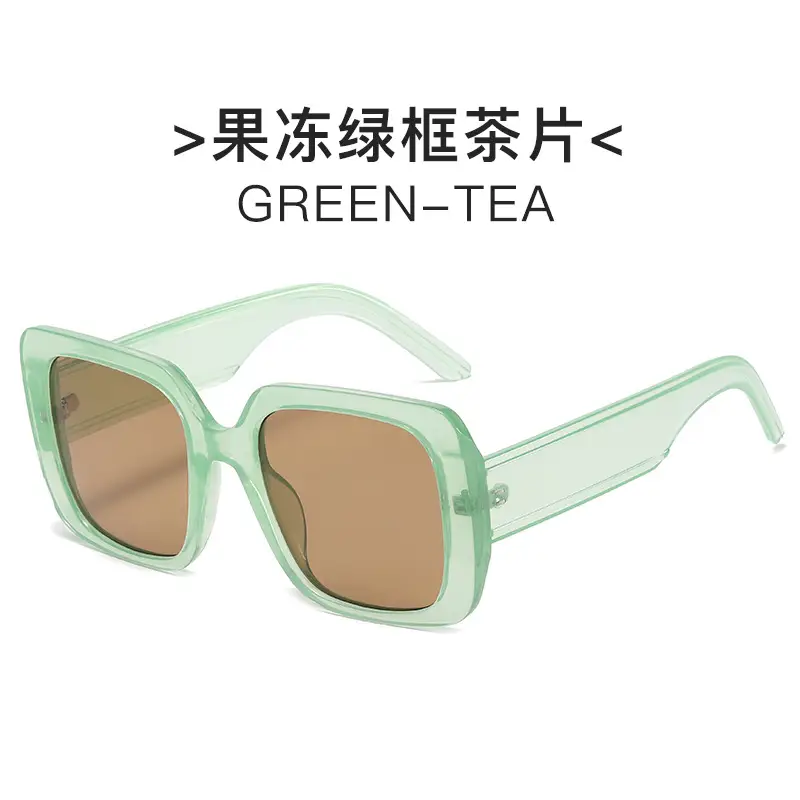 New D European & American Big Frame Square Sunglasses - Image 8