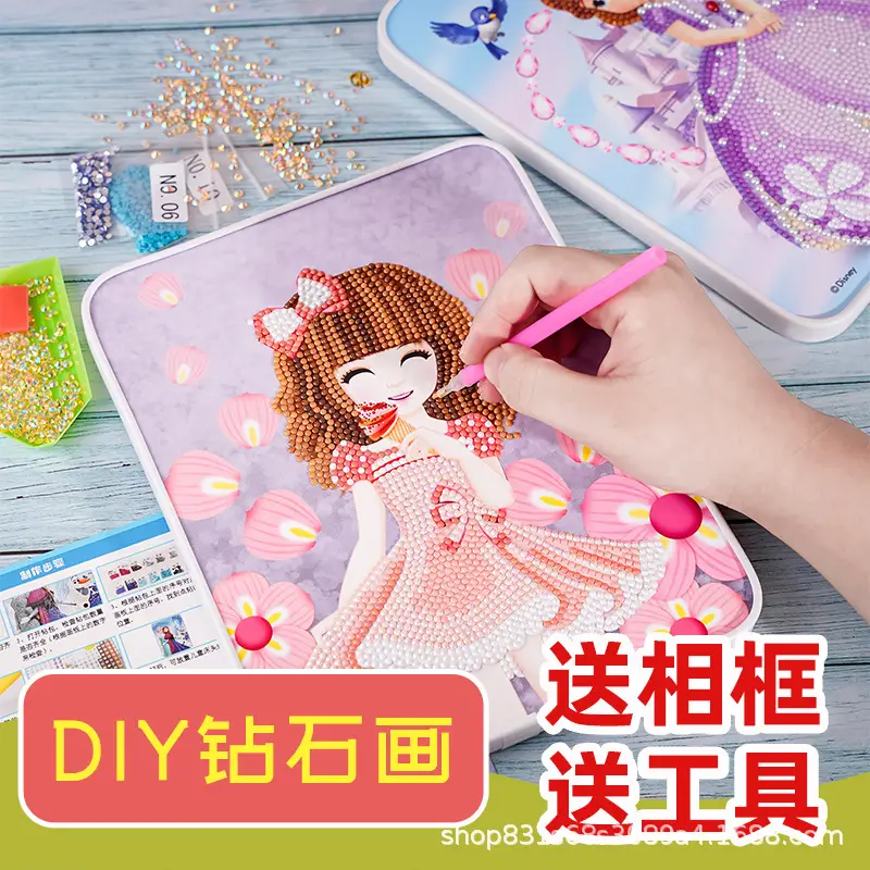 5D Diamond Sticker Doll for Girls Educational Toy
