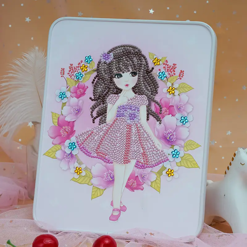 5D Diamond Sticker Doll for Girls Educational Toy