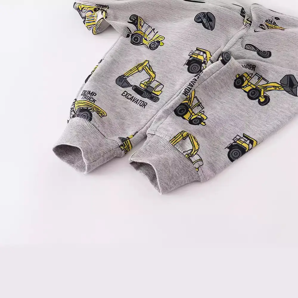 Kids Cotton Terry Autumn Winter Pants Boys - Image 4