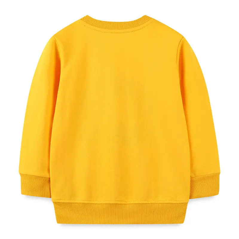 Yellow Rainbow "Happy" Long Sleeve Sweatshirt for Boys - Image 3