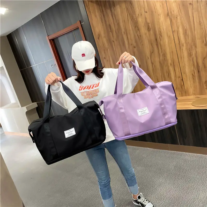 Purple Yoga & Travel Bag with Detachable Handle - Image 13