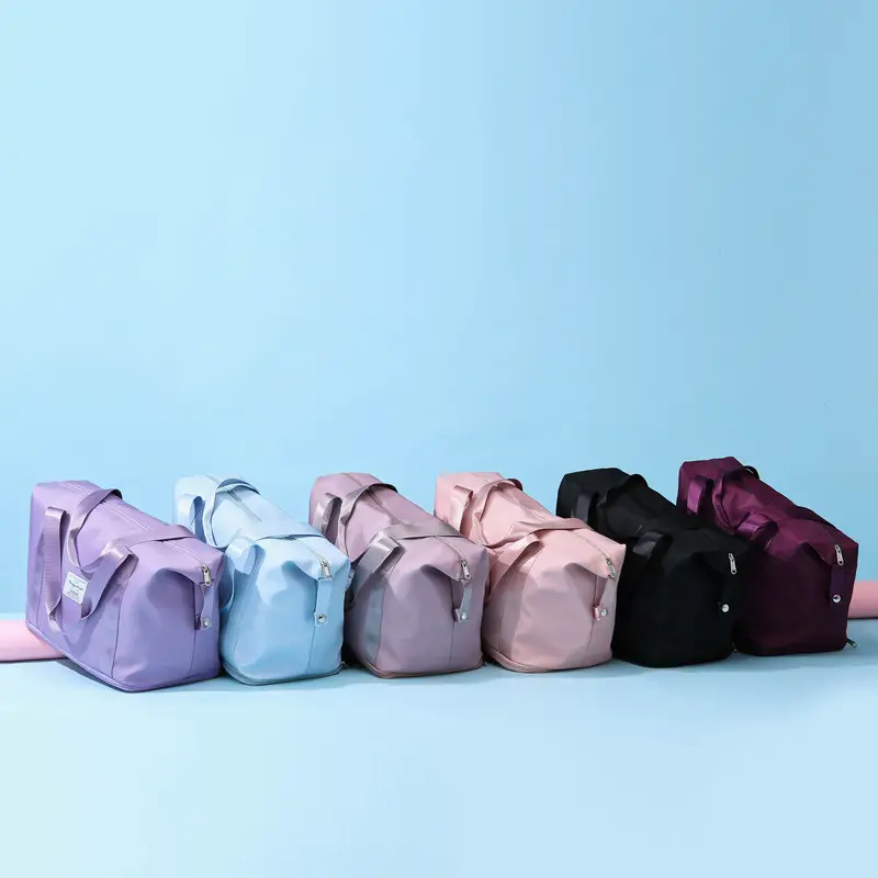 Purple Yoga & Travel Bag with Detachable Handle - Image 14