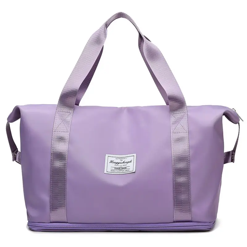 Purple Yoga & Travel Bag with Detachable Handle - Image 15