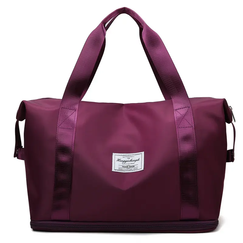 Purple Yoga & Travel Bag with Detachable Handle - Image 7