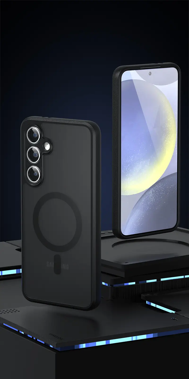 Samsung S24 Magnetic Phone Case Frosted Black — feature 10