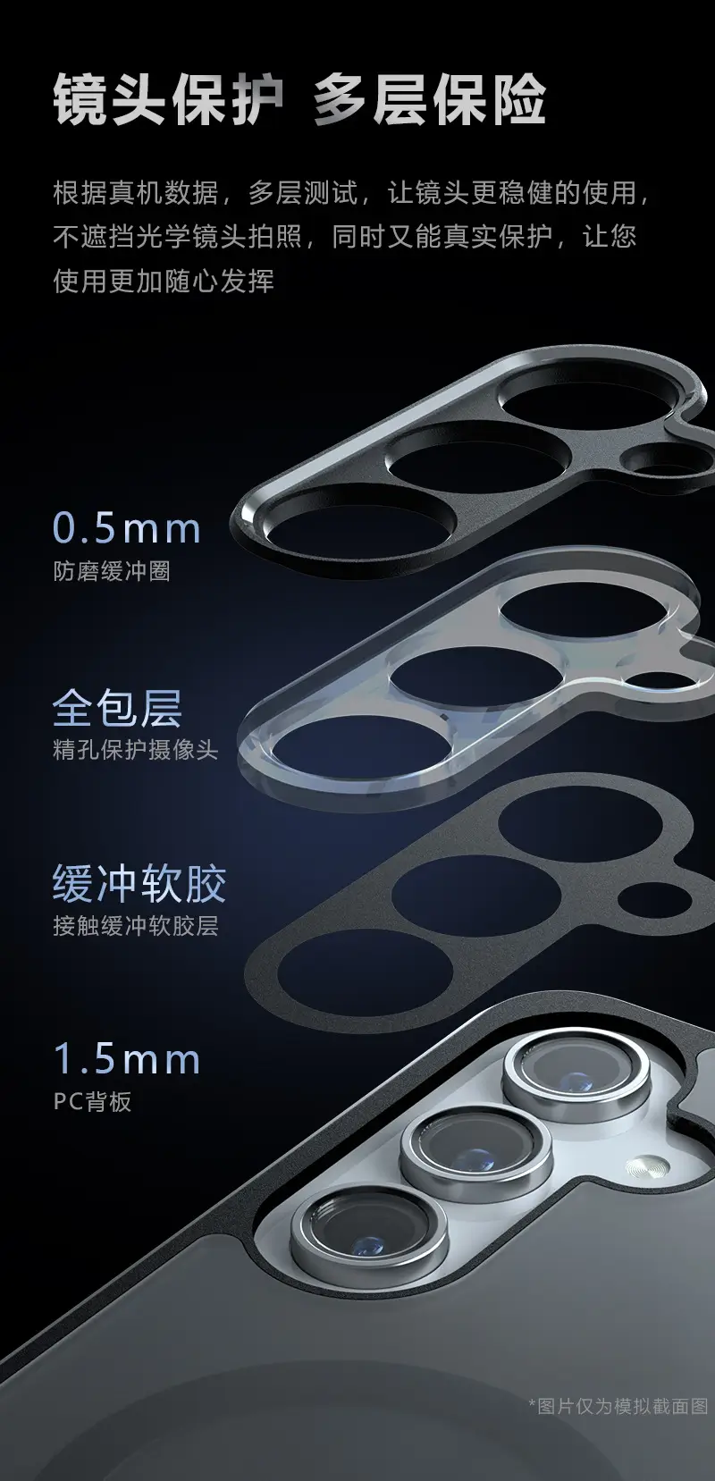 Samsung S24 Magnetic Phone Case Frosted Black — feature 9