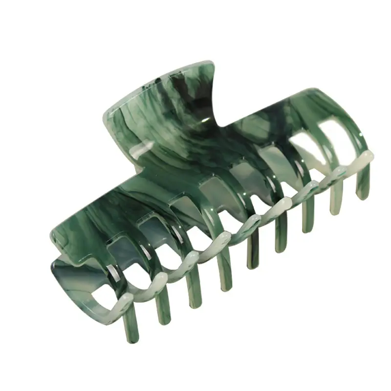 Green Marble Hair Clips Set for Women - Image 19