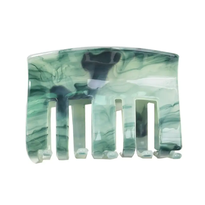 Green Marble Hair Clips Set for Women - Image 11
