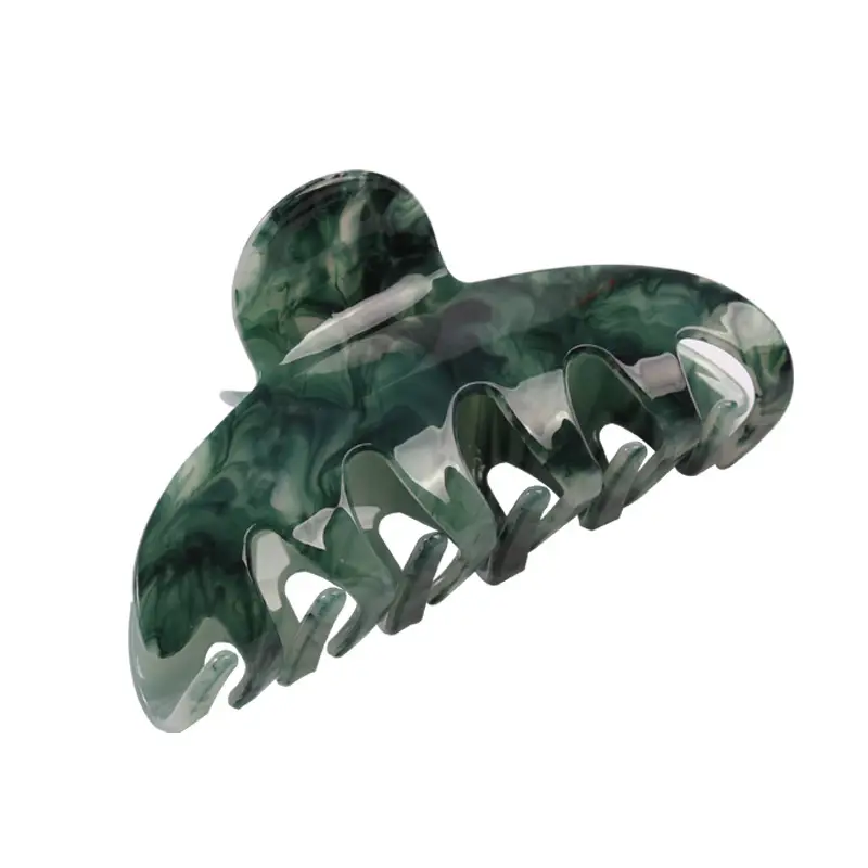 Green Marble Hair Clips Set for Women - Image 12
