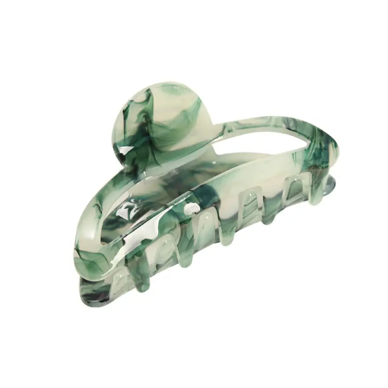 Green Marble Hair Clips Set for Women - Image 13