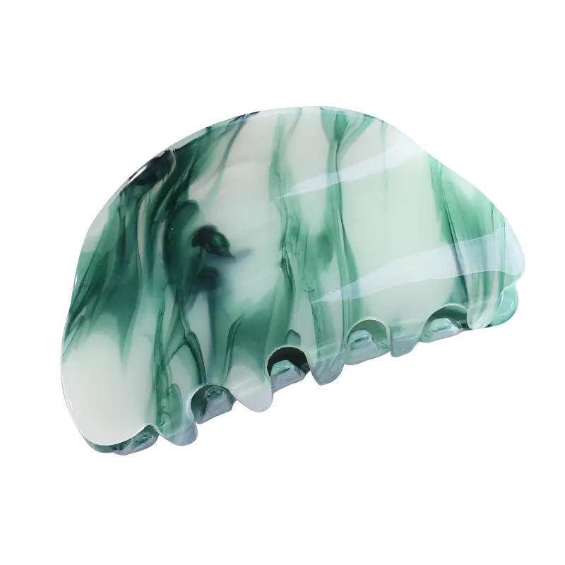Green Marble Hair Clips Set for Women - Image 14