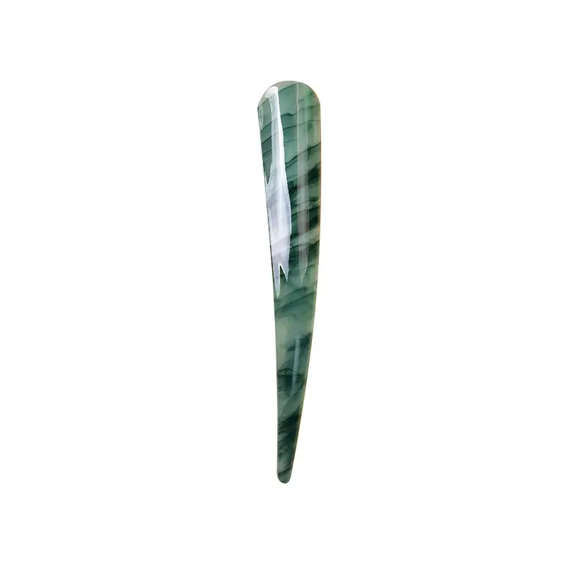 Green Marble Hair Clips Set for Women - Image 4