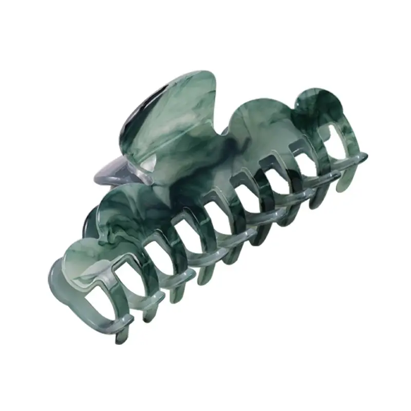 Green Marble Hair Clips Set for Women - Image 5