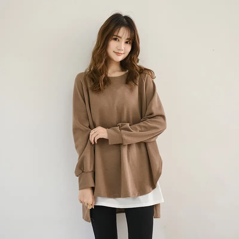 Japanese Loose Fit French Rib Pullover 5 Colors - Image 8