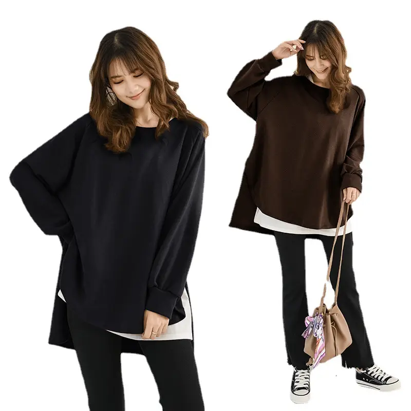 Japanese Loose Fit French Rib Pullover 5 Colors - Image 10