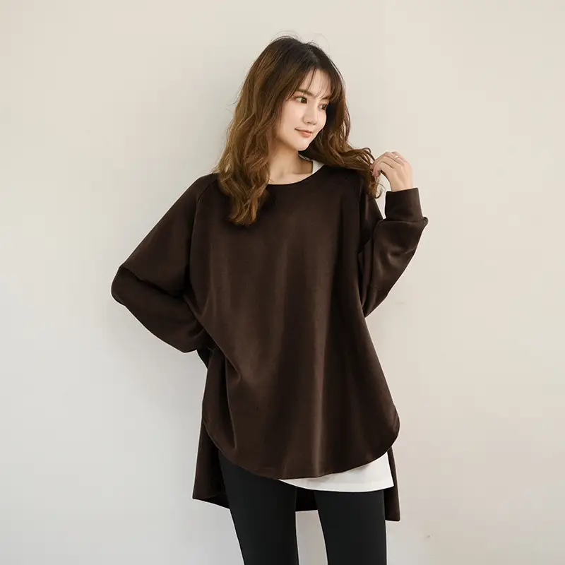 Japanese Loose Fit French Rib Pullover 5 Colors - Image 3