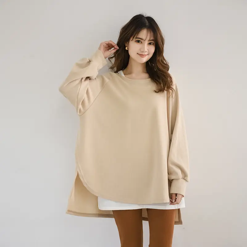 Japanese Loose Fit French Rib Pullover 5 Colors - Image 4
