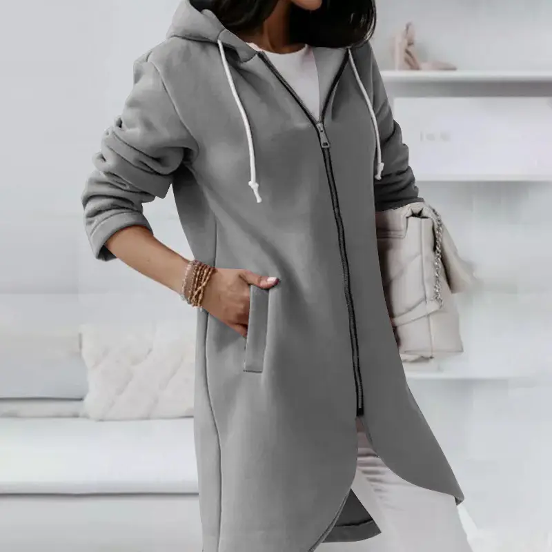 Pink Velvet Hooded Longwear Plus Size 2023 - Image 4
