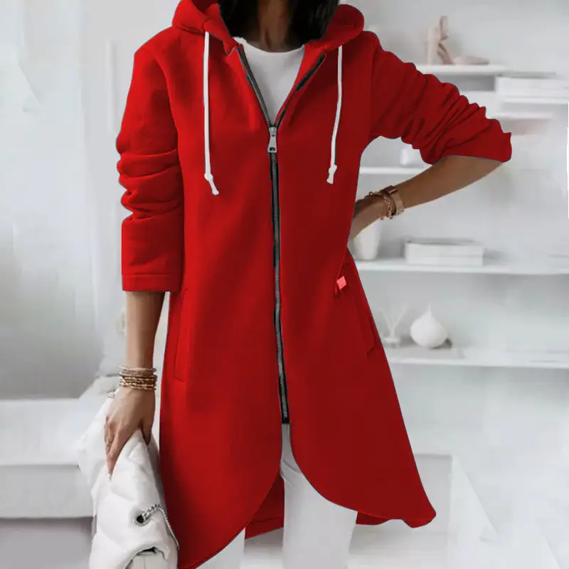 Pink Velvet Hooded Longwear Plus Size 2023 - Image 2