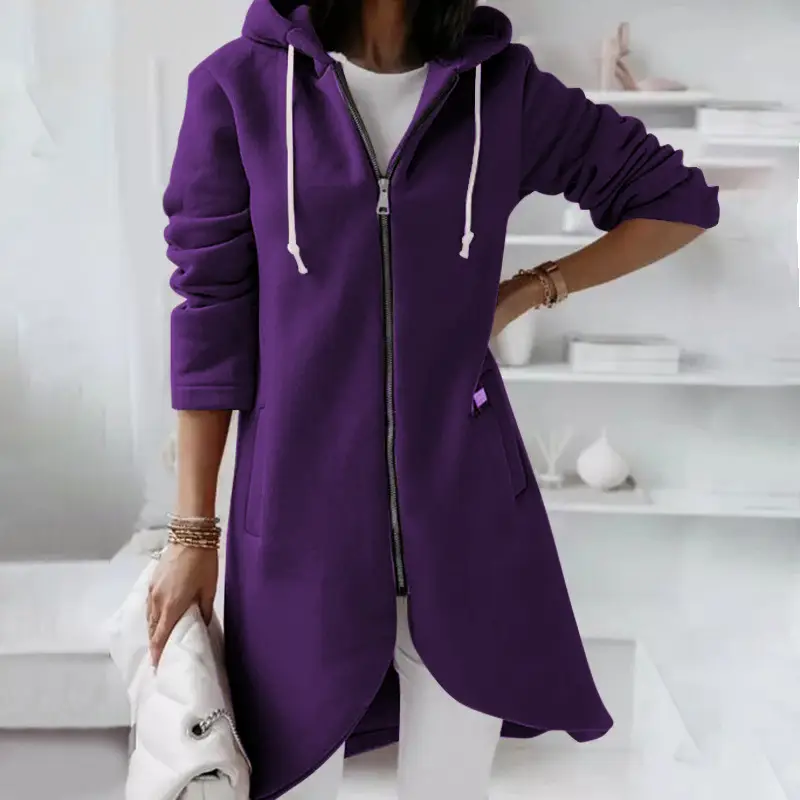 Pink Velvet Hooded Longwear Plus Size 2023 - Image 3