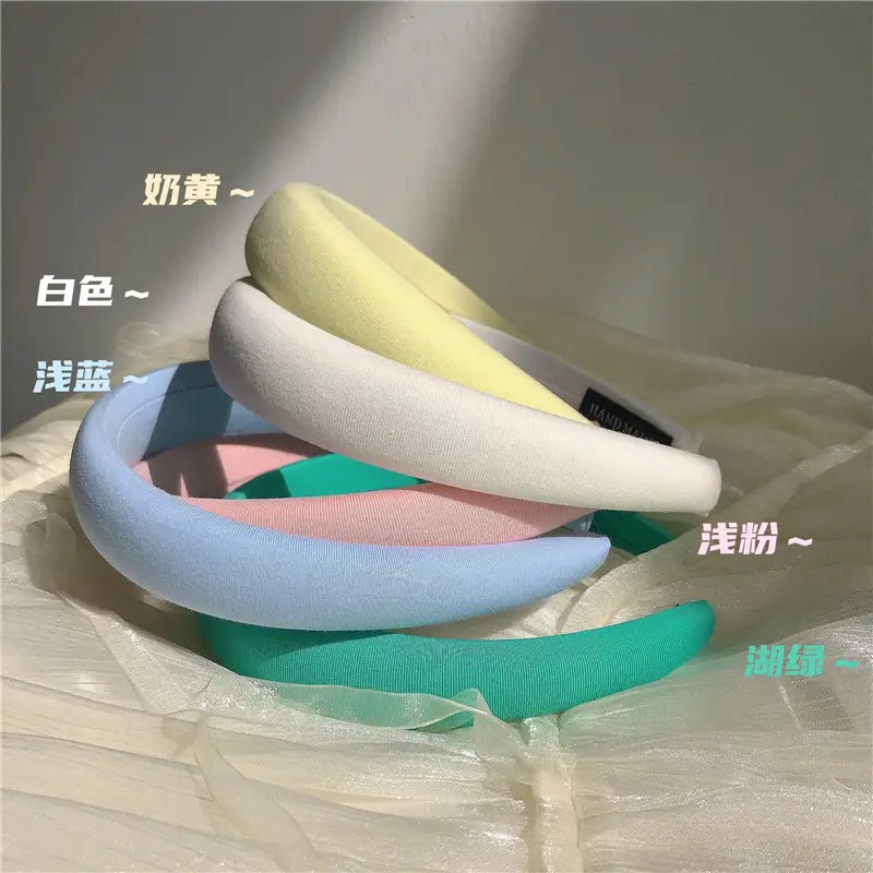 Macaron Color Wide Brim Pressure Bangs for Girls