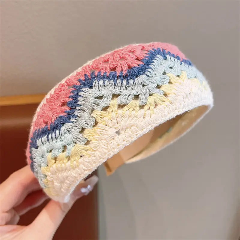 Macaron Color Wide Brim Pressure Bangs for Girls