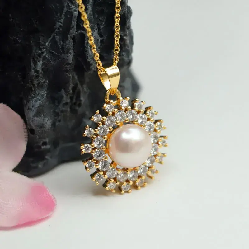 Guan Yu Pearl Necklace with Snowflake Design for Women — feature 6