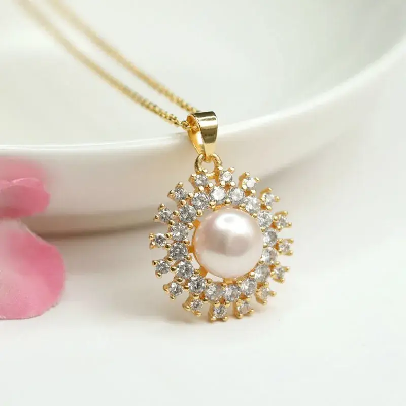 Guan Yu Pearl Necklace with Snowflake Design for Women — feature 8