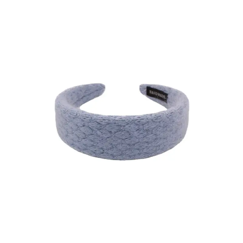 Wool Knitted Hair Press Wide Brim Headband Sweet All-Match Texture - Image 9