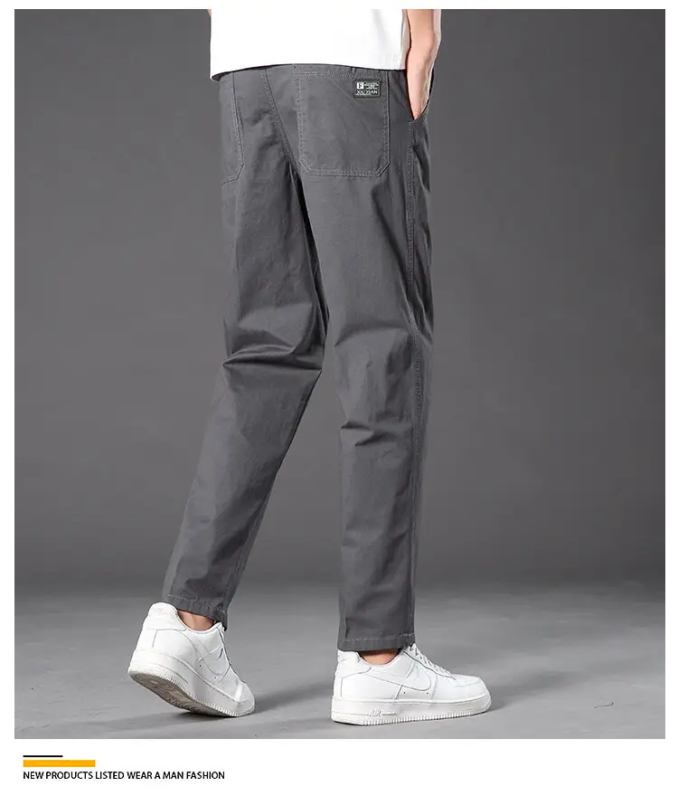 Men Drapey Loose Straight Leg Trousers Green Korean Style — feature 5