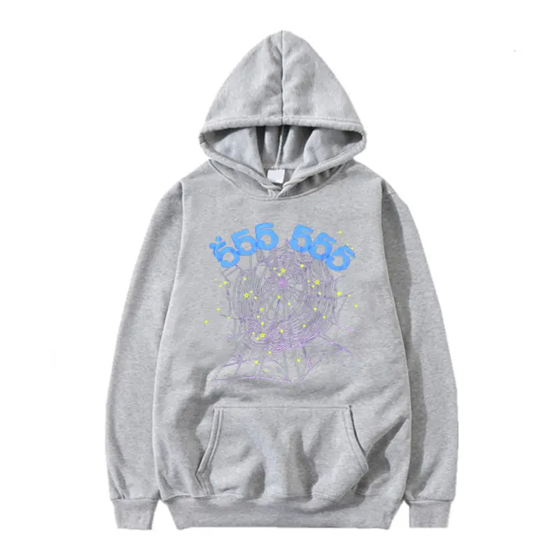 Maroon Spiderweb Graphic Hoodie for Men