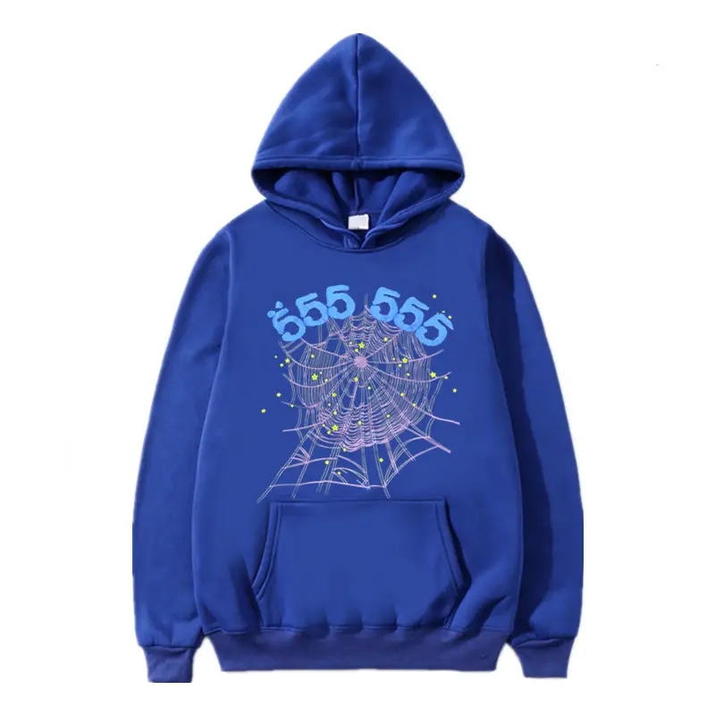 Maroon Spiderweb Graphic Hoodie for Men