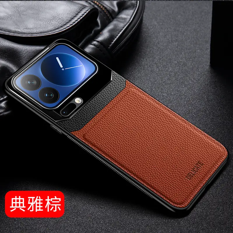 Red Leather Phone Case for Redmi K90 Promax - Image 2