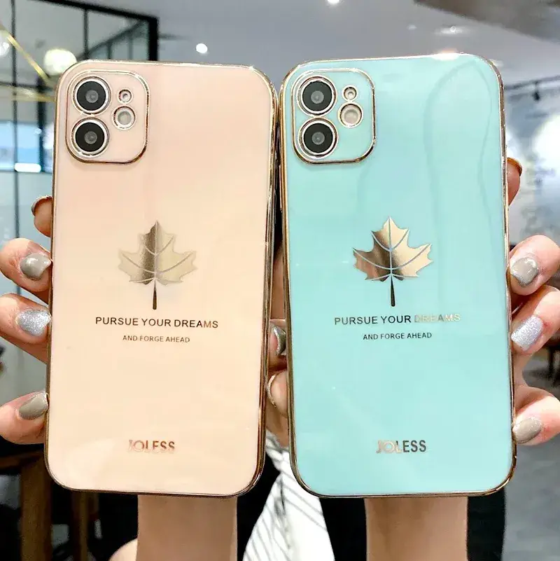 Huawei Nova11 Pro Maple Leaf Electroplated Soft Case - Image 2