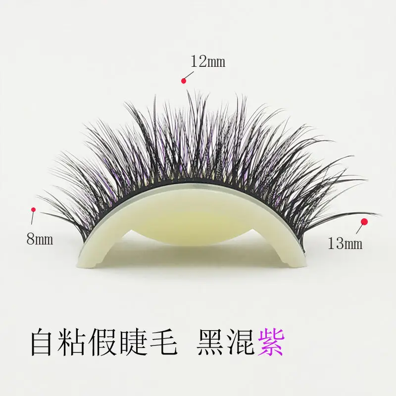 Self-adhesive warm false eyelashes natural crystal box - Image 5